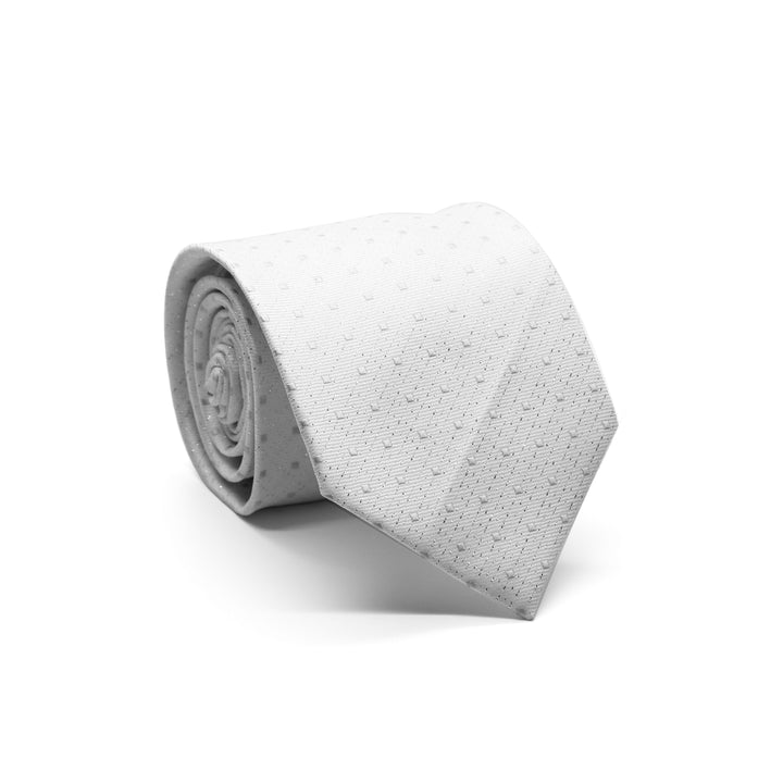Mens Dads Classic White Square Pattern Business Casual Necktie &amp; Hanky Set SO-3 - FHYINC best men&