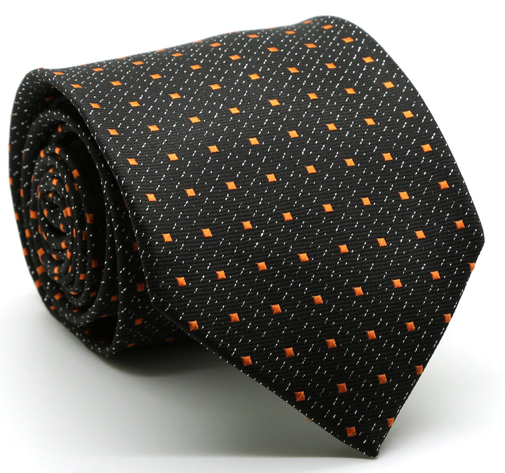 Mens Dads Classic Gold Square Pattern Business Casual Necktie &amp; Hanky Set SO-7 - FHYINC best men&