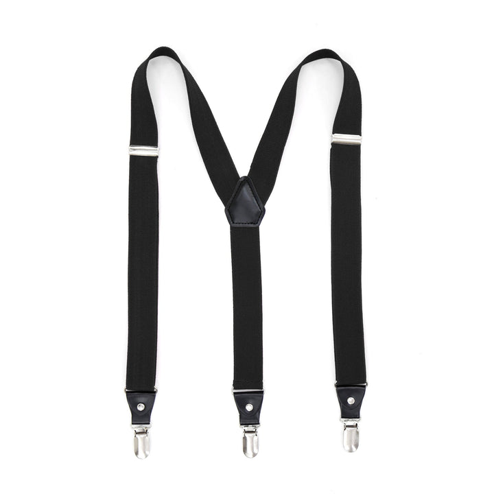 Black Clip-On Unisex Suspenders - FHYINC best men&