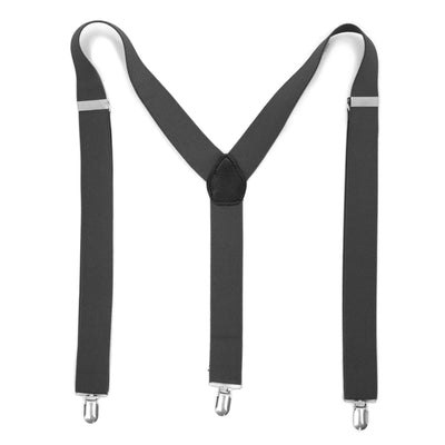 Charcoal Vintage Style Unisex Suspenders - FHYINC best men's suits, tuxedos, formal men's wear wholesale