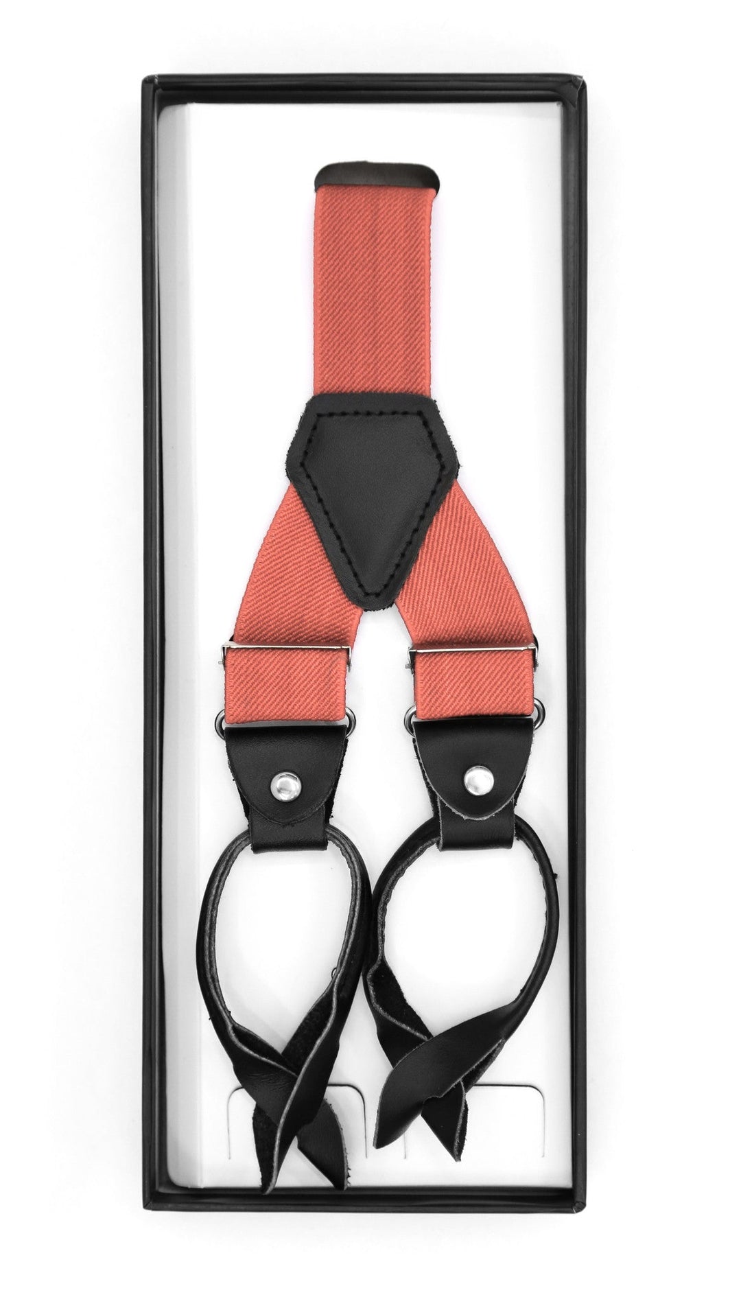 Coral Unisex Button End Suspenders - FHYINC best men&