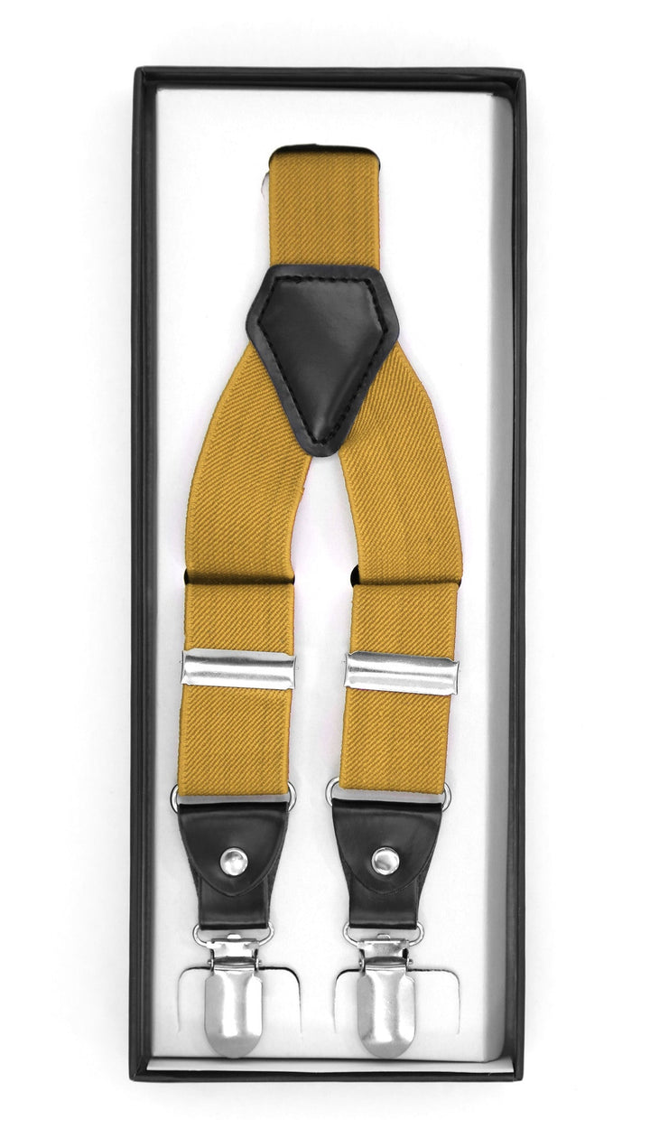 Gold Clip-On Unisex Suspenders - FHYINC best men&