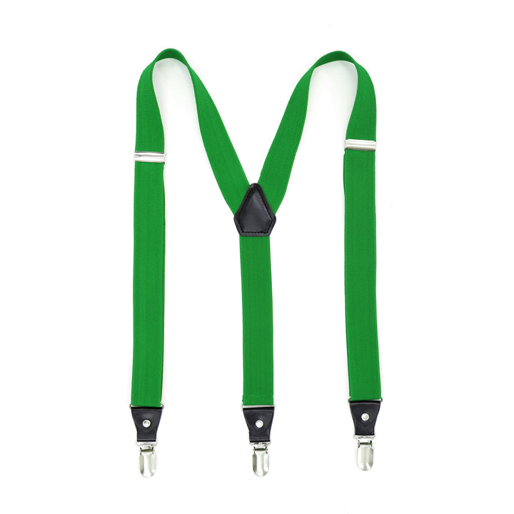 Green Clip-On Unisex Suspenders - FHYINC best men&