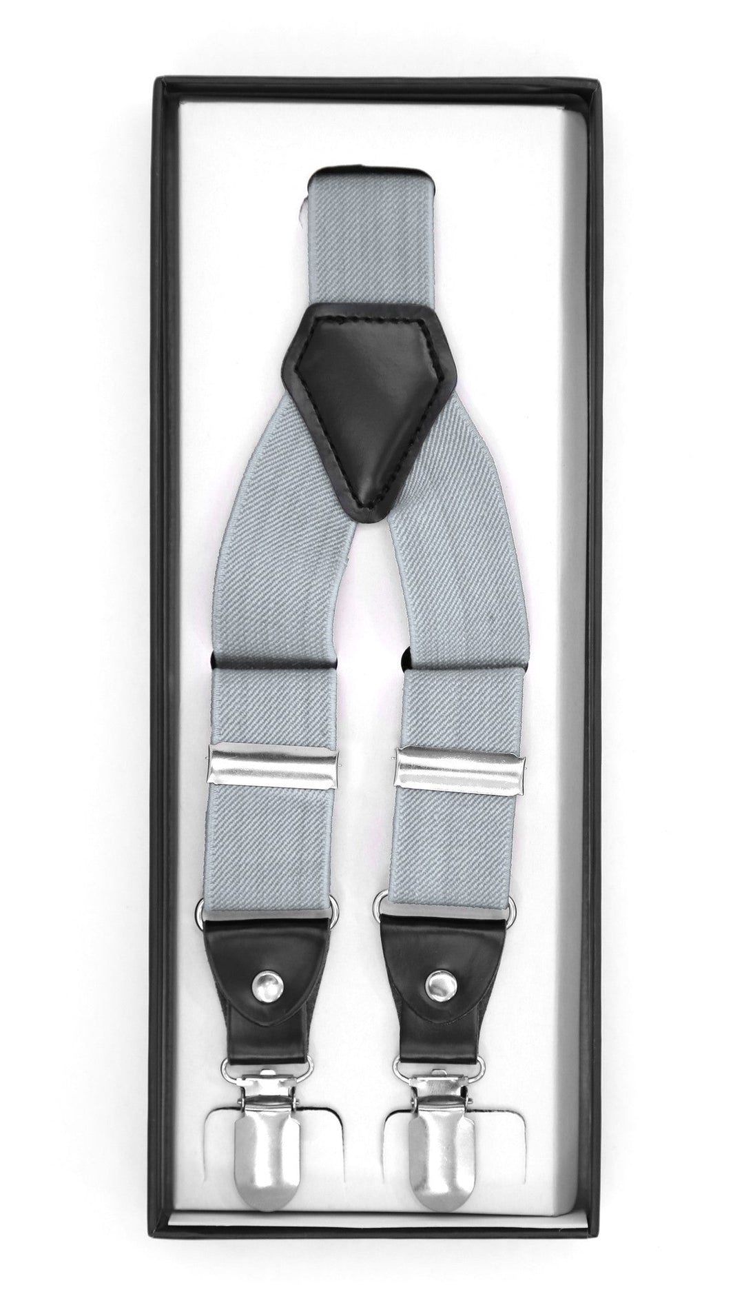 Grey Clip-On Unisex Suspenders - FHYINC best men&