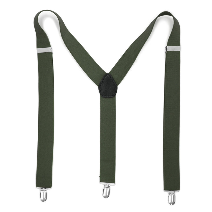 Hunter Green Vintage Style Unisex Suspenders - FHYINC best men&