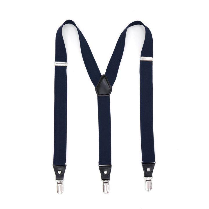 Navy Clip-On Unisex Suspenders - FHYINC best men&