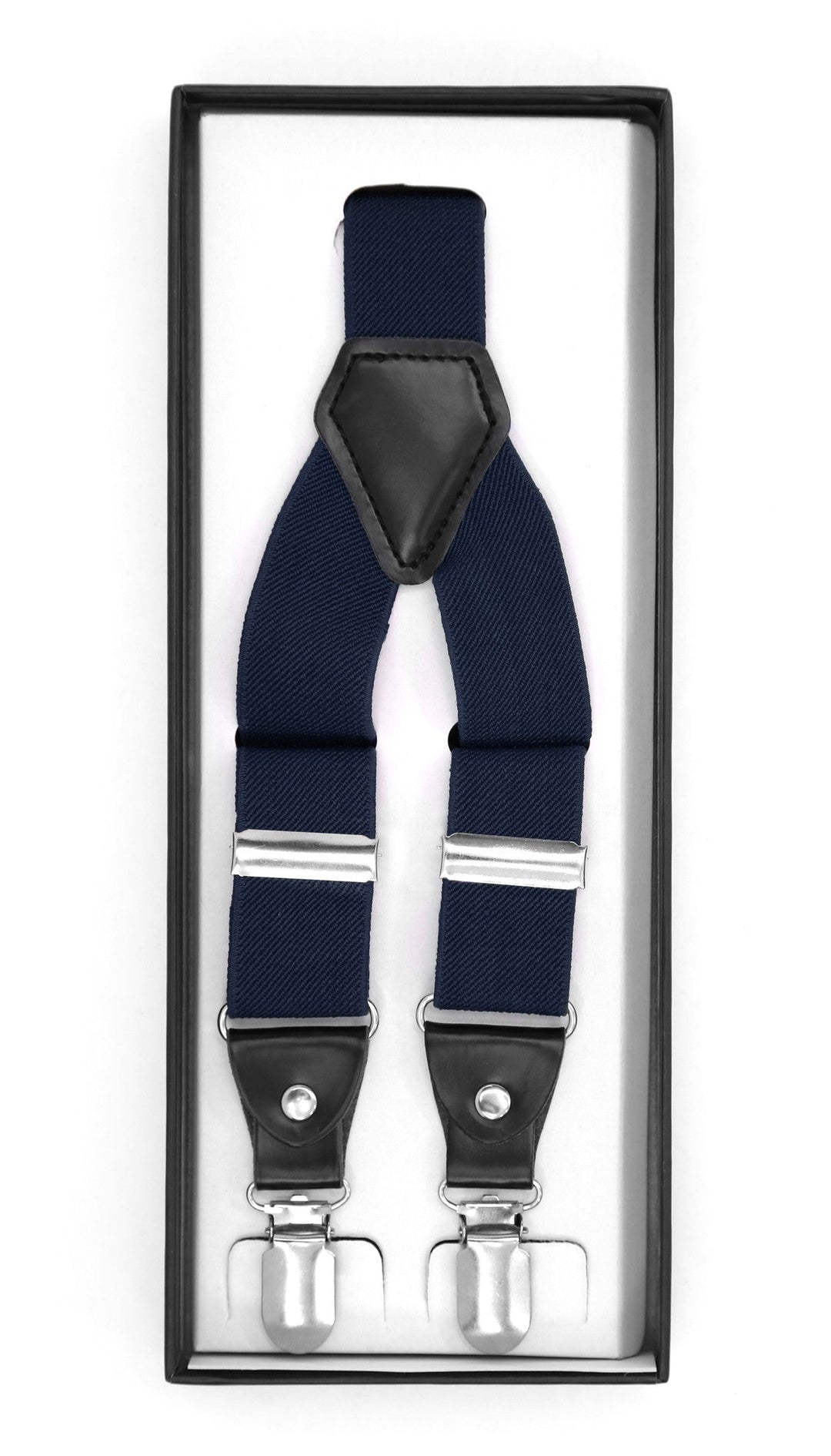 Navy Clip-On Unisex Suspenders - FHYINC best men&