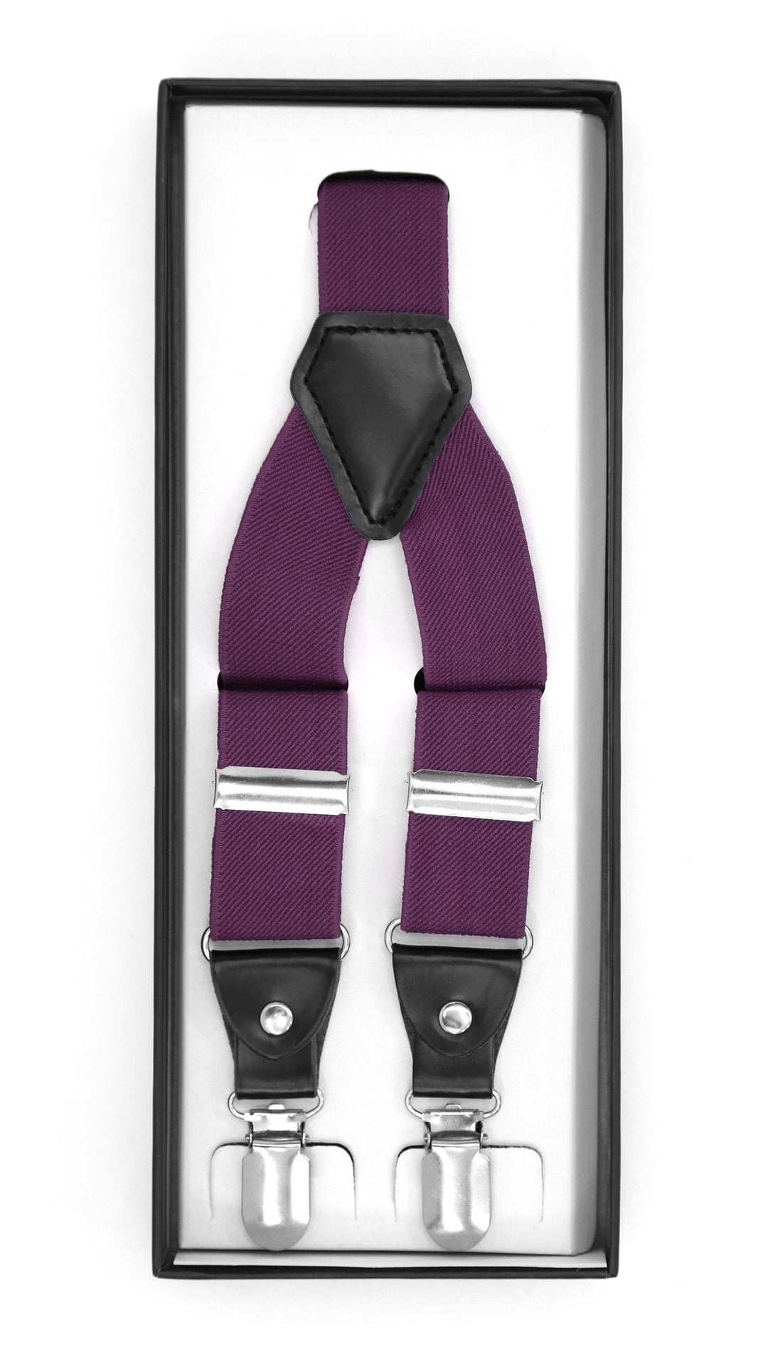 Purple Clip-On Unisex Suspenders - FHYINC best men&