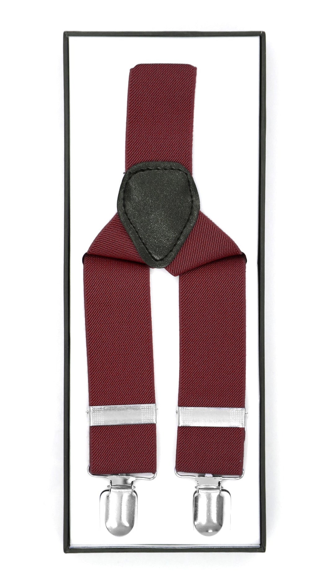 Burgundy Vintage Style Unisex Suspenders - FHYINC best men&