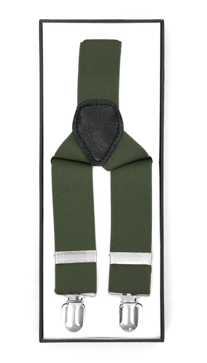 Hunter Green Vintage Style Unisex Suspenders - FHYINC best men&