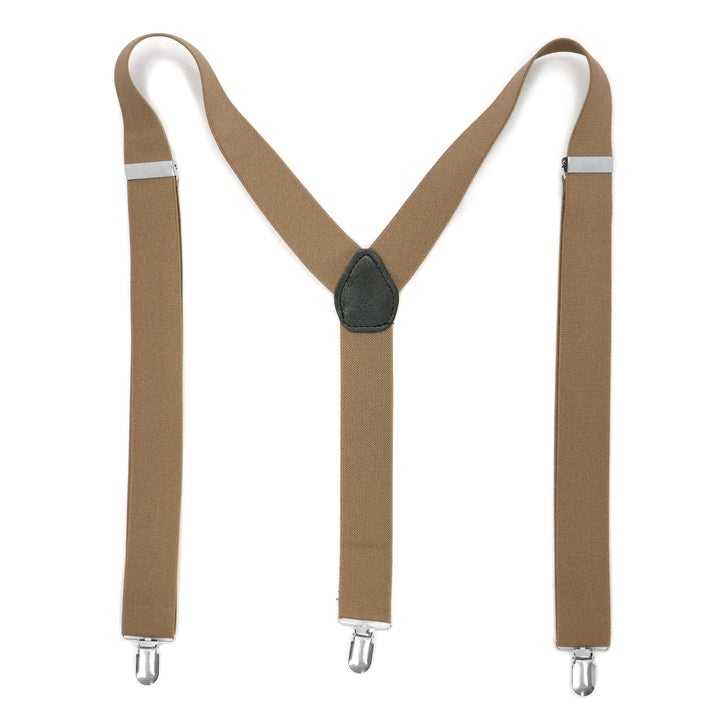 Light Brown Vintage Style Unisex Suspenders - FHYINC best men&