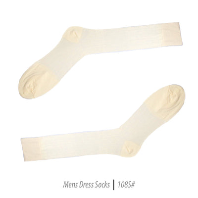 Men's Short Nylon Socks 108S - Bone - FHYINC best men's suits, tuxedos, formal men's wear wholesale