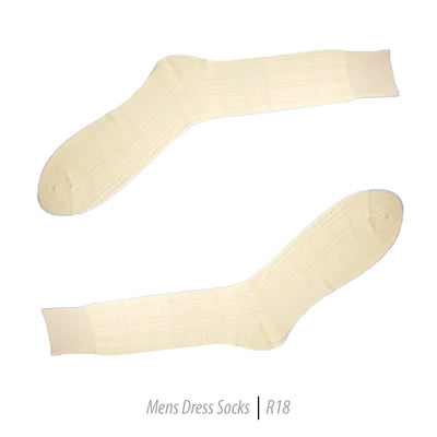 Men's Short Nylon Socks R18 - Bone - FHYINC best men's suits, tuxedos, formal men's wear wholesale
