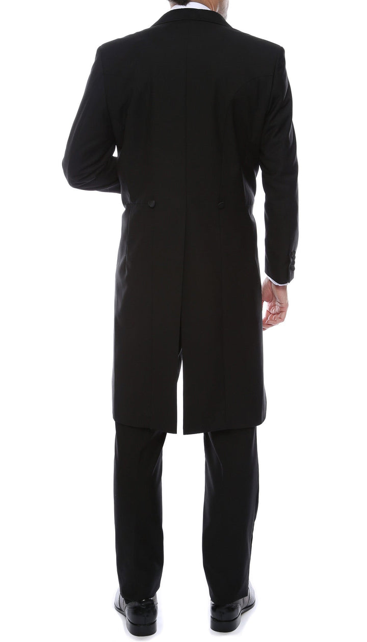 Premium Regular Fit Black Tail Tuxedo - FHYINC best men&