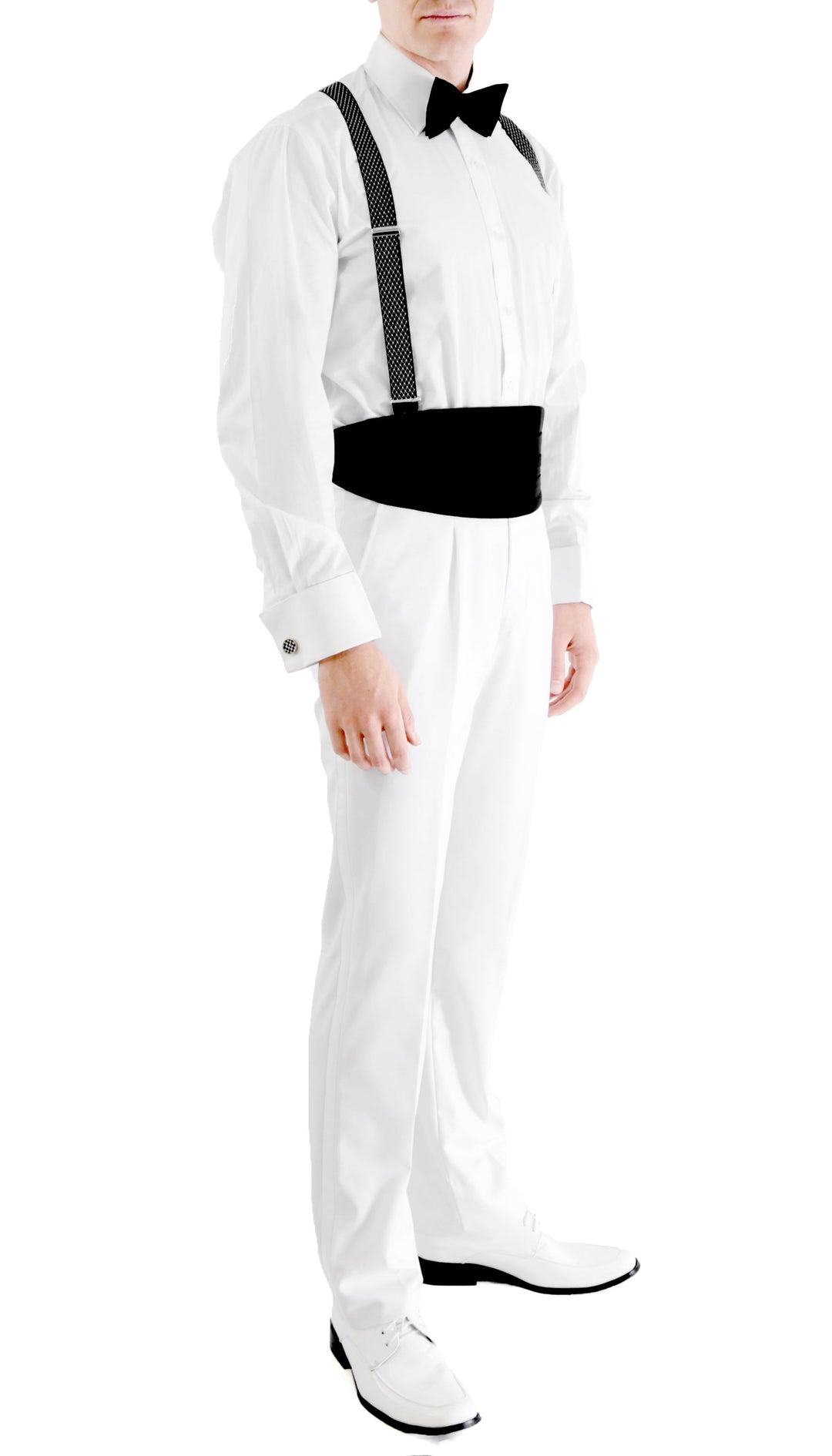 Premium A201 Regular Fit White Tail Tuxedo - FHYINC best men&