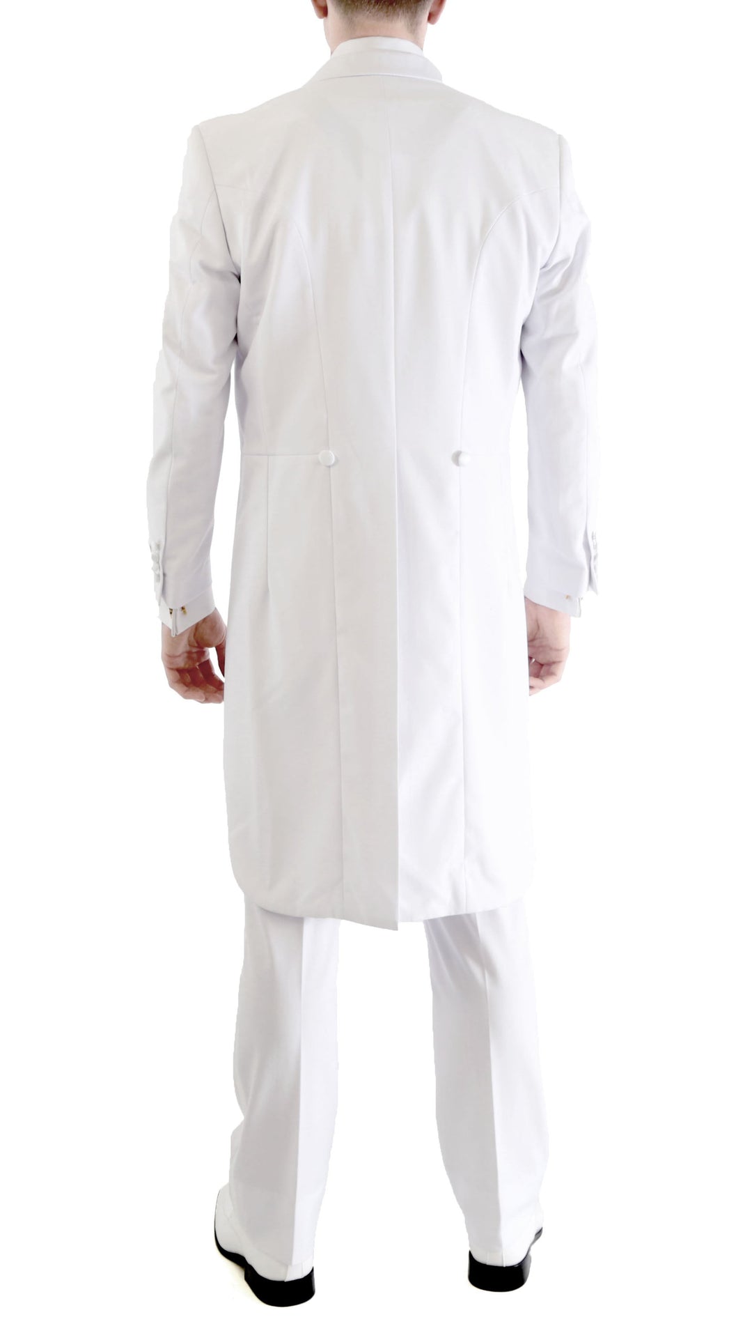 Premium A201 Regular Fit White Tail Tuxedo - FHYINC best men&