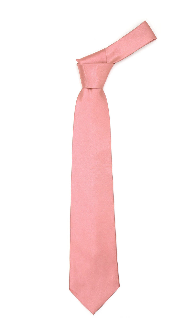 Premium Microfiber Baby Pink Necktie - FHYINC best men&