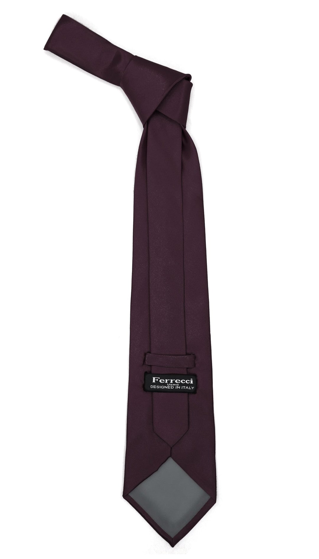 Premium Microfiber Deep Purple Necktie - FHYINC best men&