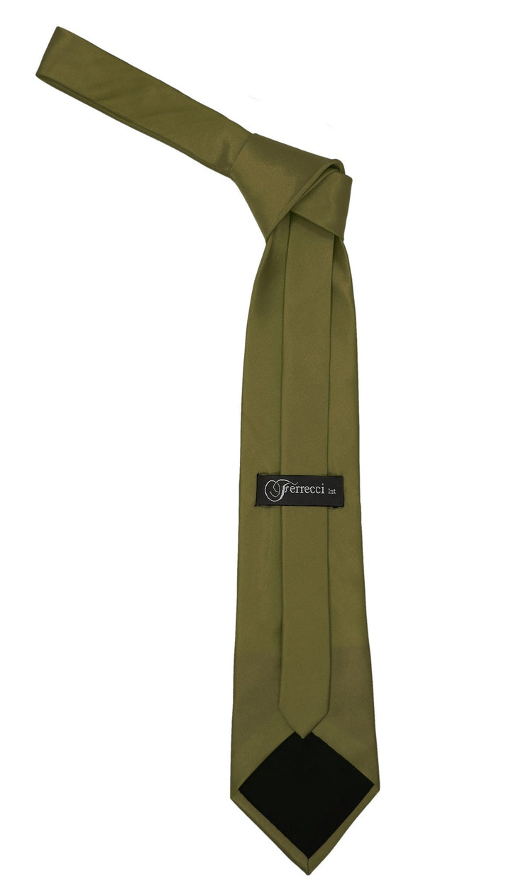 Premium Microfiber Dusty Green Necktie - FHYINC best men&