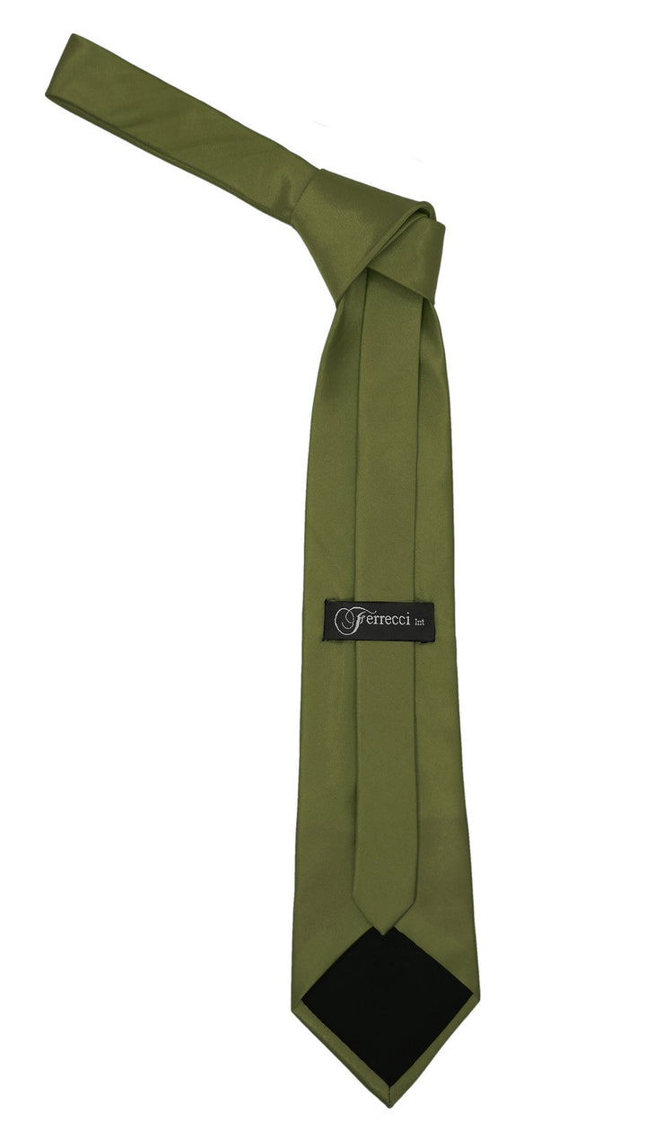 Premium Microfiber Forest Green Necktie - FHYINC best men&