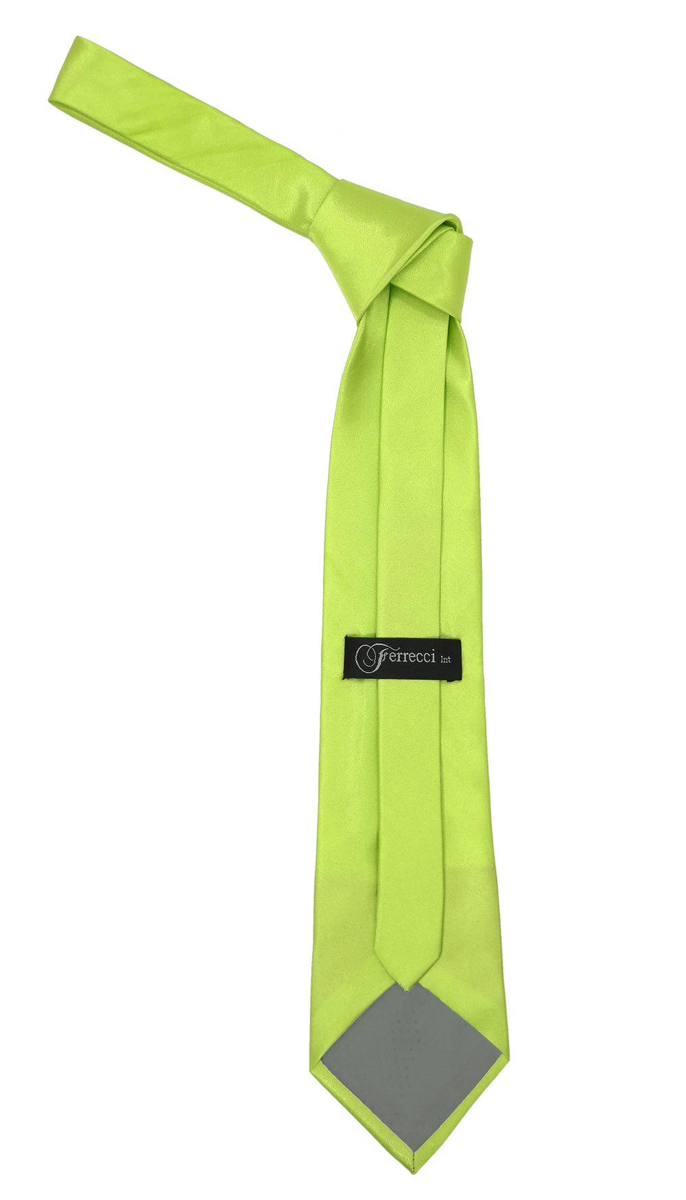 Solid Color Neck Tie Green Neon Necktie - FHYINC best men's suits, tuxedos, formal men's wear wholesale