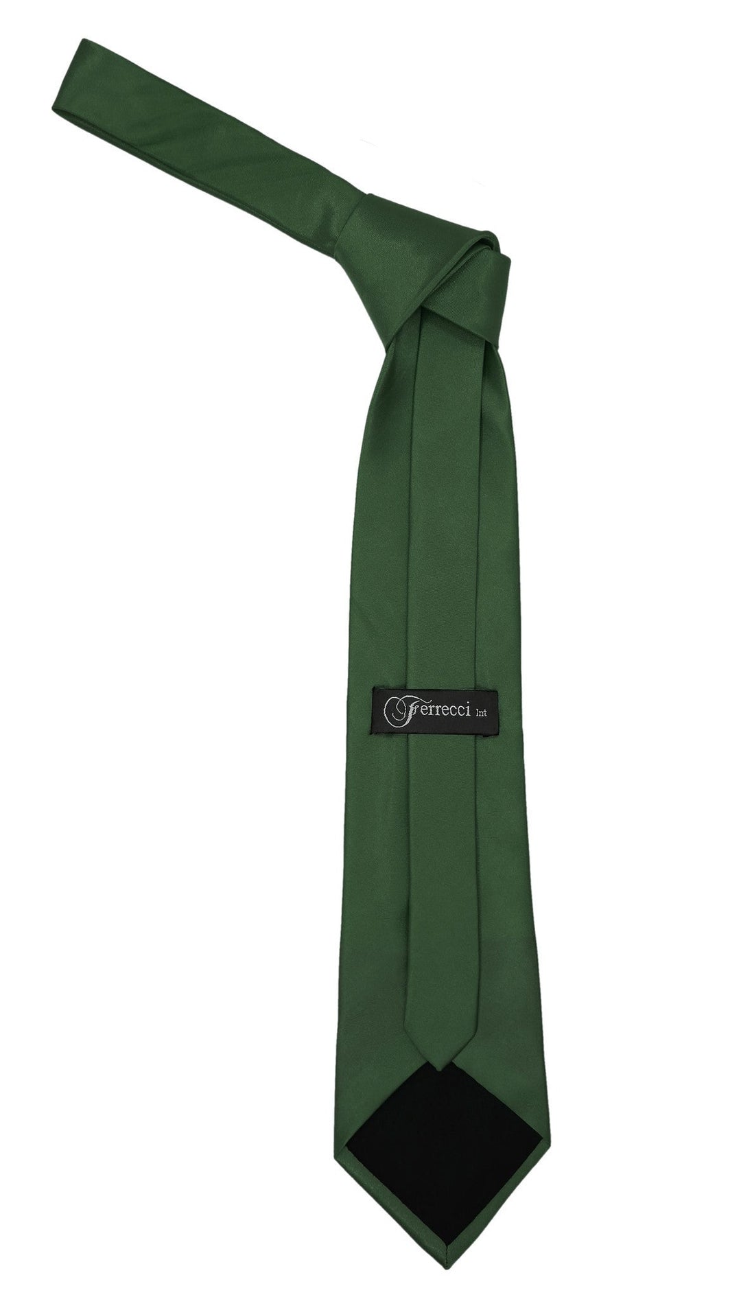 Premium Microfiber Hunter Green Necktie - FHYINC best men&