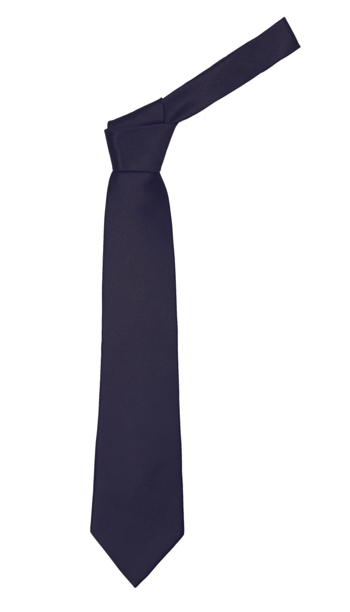 Premium Microfiber Indigo Blue Necktie - FHYINC best men&