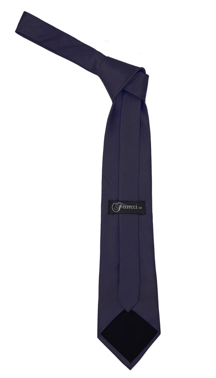 Premium Microfiber Indigo Blue Necktie - FHYINC best men&