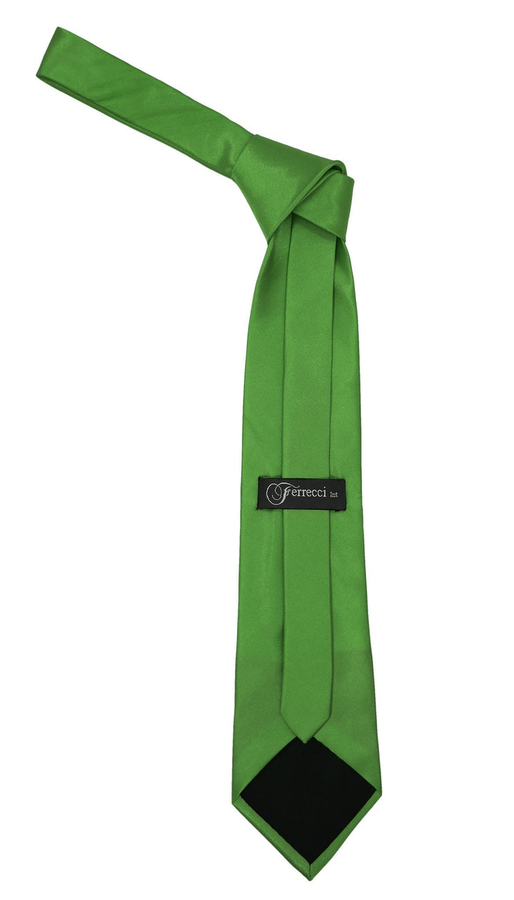 Premium Microfiber Kelly Green Necktie - FHYINC best men&