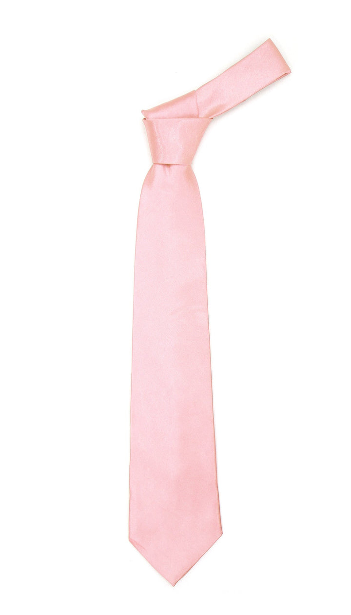 Premium Microfiber Pale Pink Necktie - FHYINC best men&