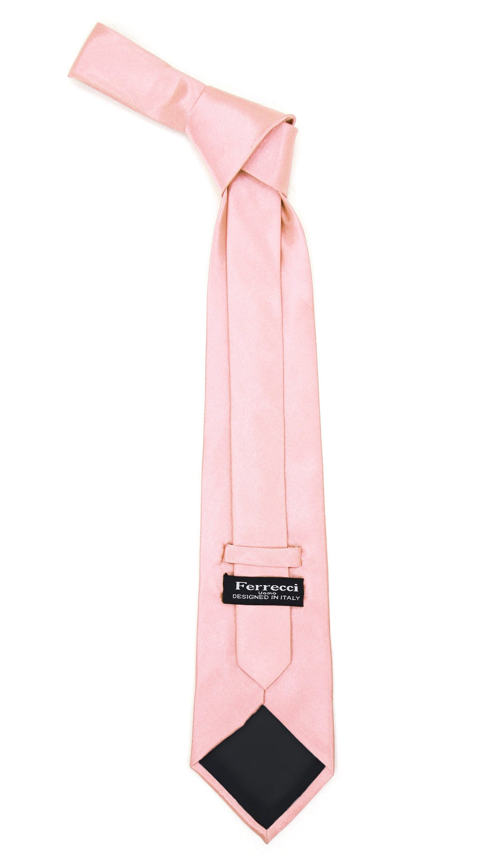 Premium Microfiber Pale Pink Necktie - FHYINC best men's suits, tuxedos, formal men's wear wholesale