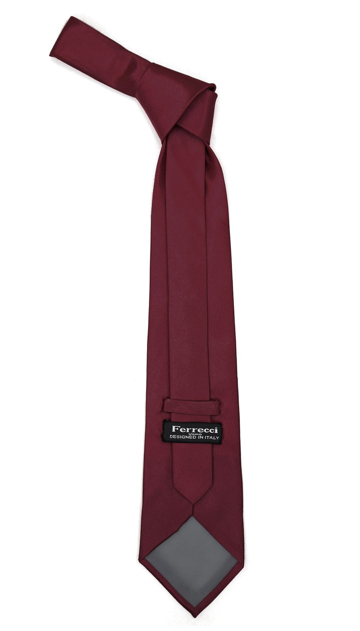 Premium Microfiber Plum Necktie - FHYINC best men&