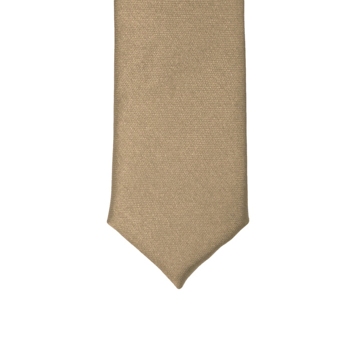 Super Skinny Champange Shiny Slim Tie - FHYINC best men&