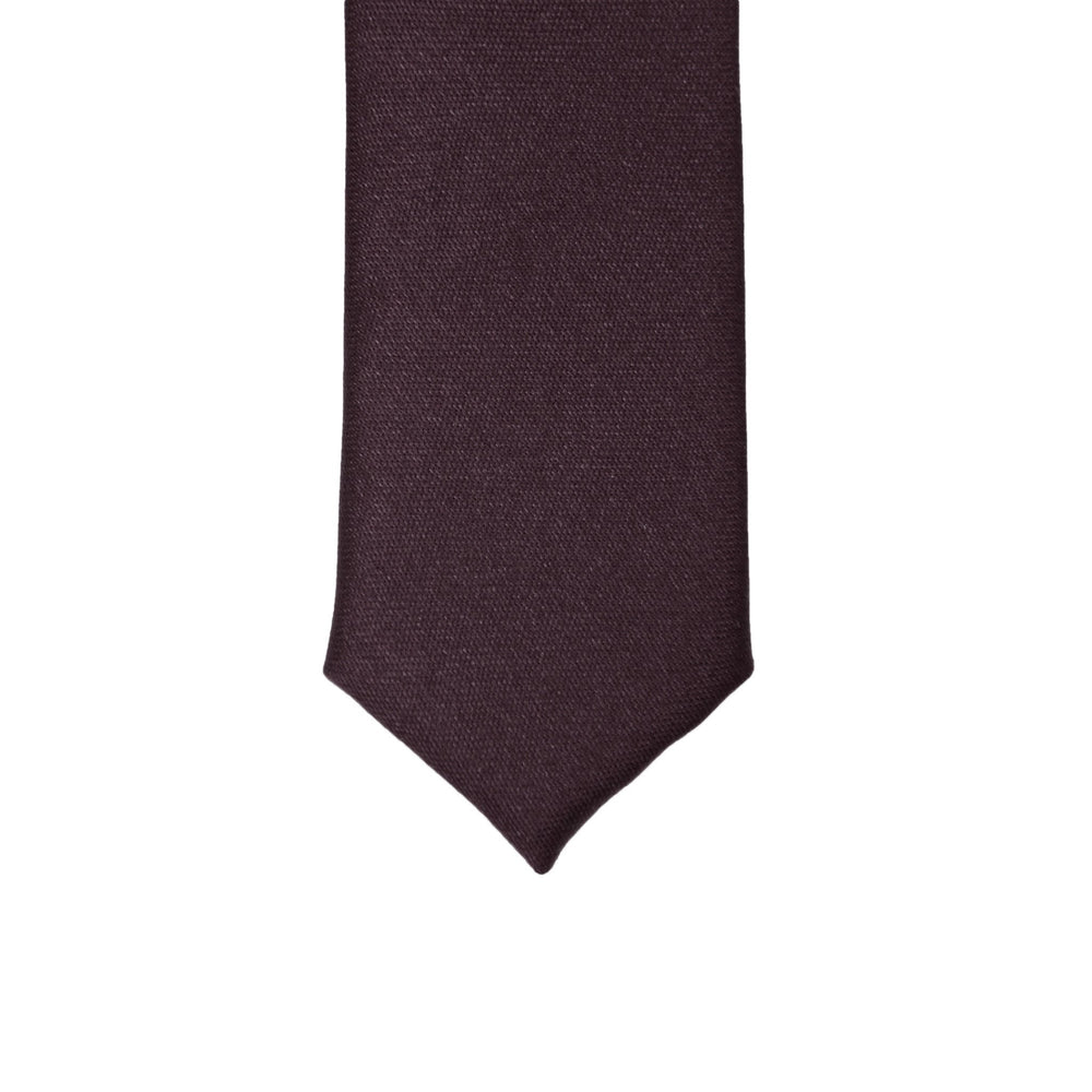 Super Skinny Egg Plant Shiny Slim Tie - FHYINC best men's suits, tuxedos, formal men's wear wholesale