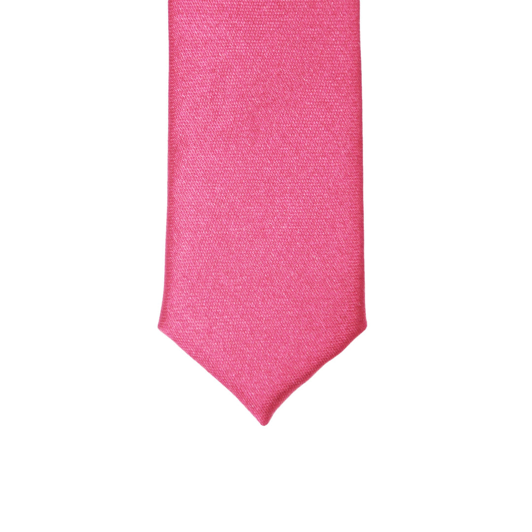 Super Skinny Fuchsia Shiny Slim Tie - FHYINC best men&