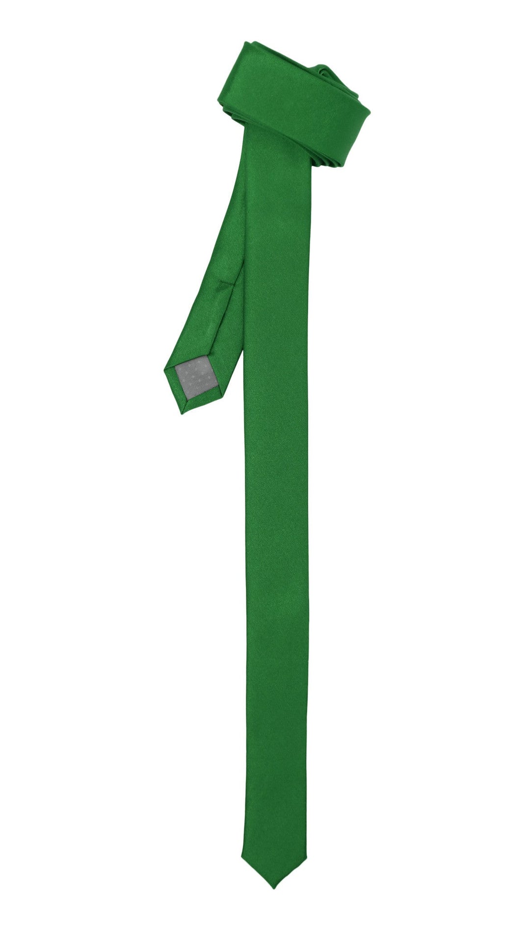 Super Skinny Green Shiny Slim Tie - FHYINC best men&