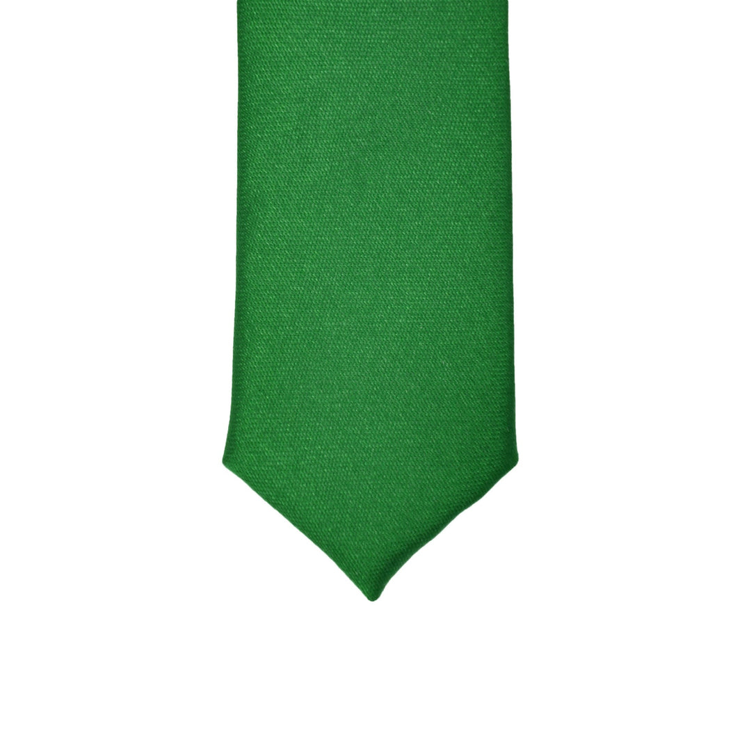Super Skinny Green Shiny Slim Tie - FHYINC best men&