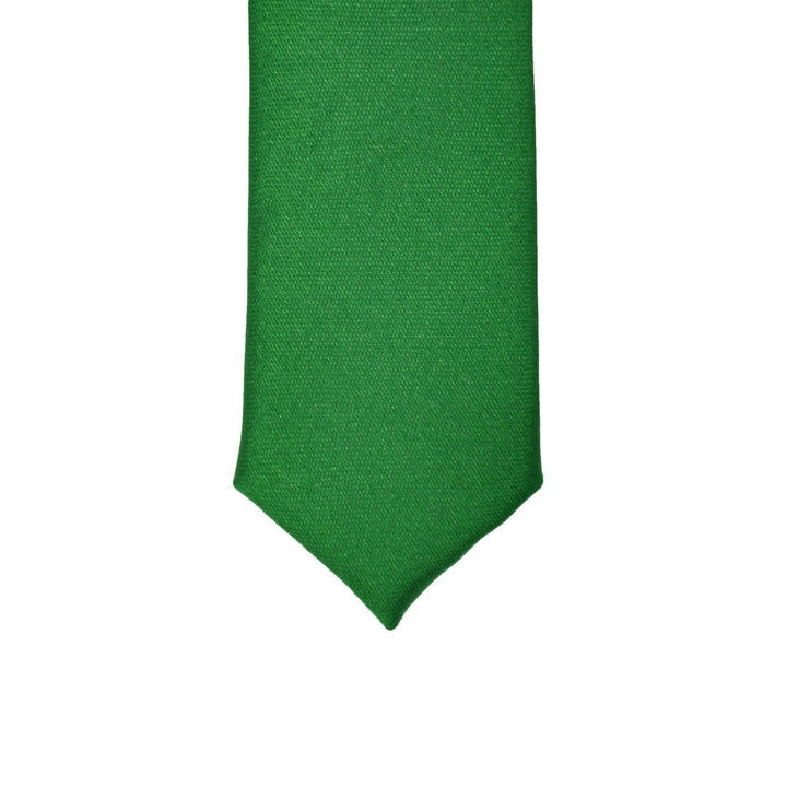 Super Skinny Green Shiny Slim Tie - FHYINC best men&