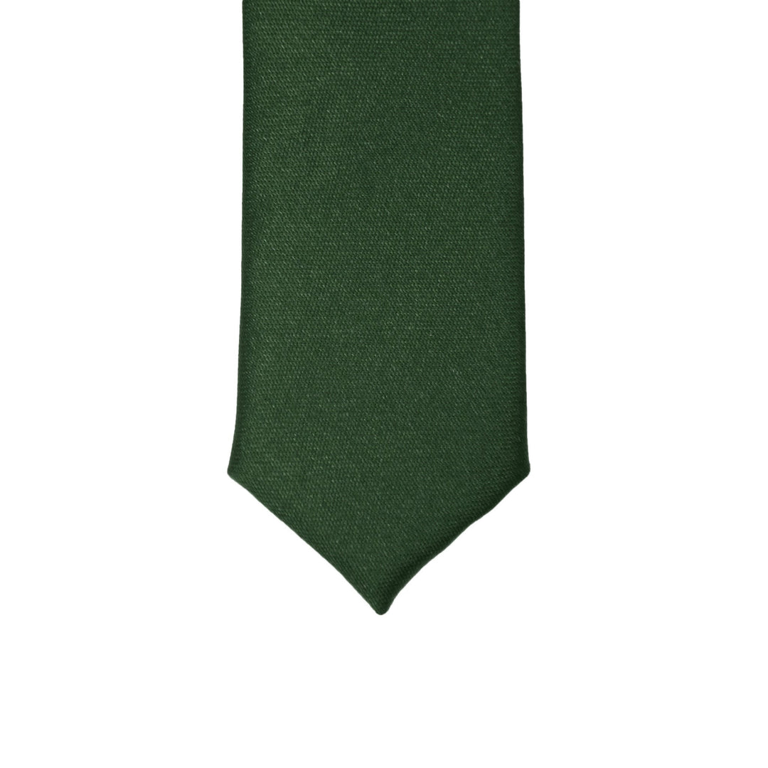 Super Skinny Hunter Green Shiny Slim Tie - FHYINC best men&