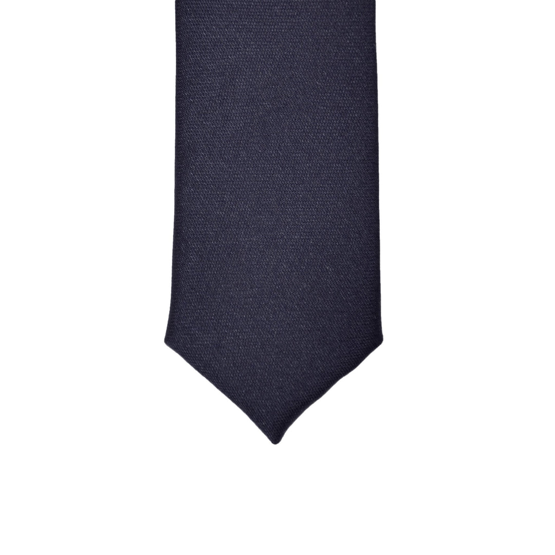 Super Skinny Navy Shiny Slim Tie - FHYINC best men&