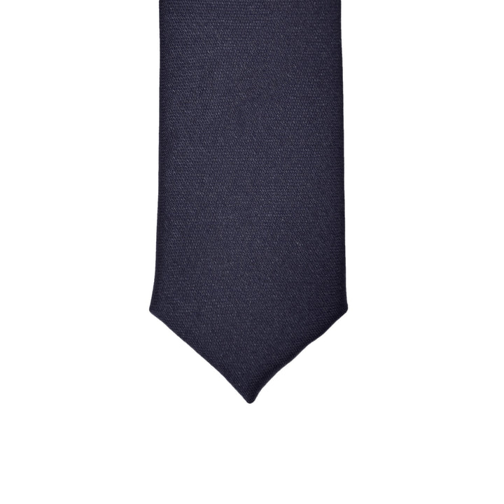 Super Skinny Navy Shiny Slim Tie - FHYINC best men&