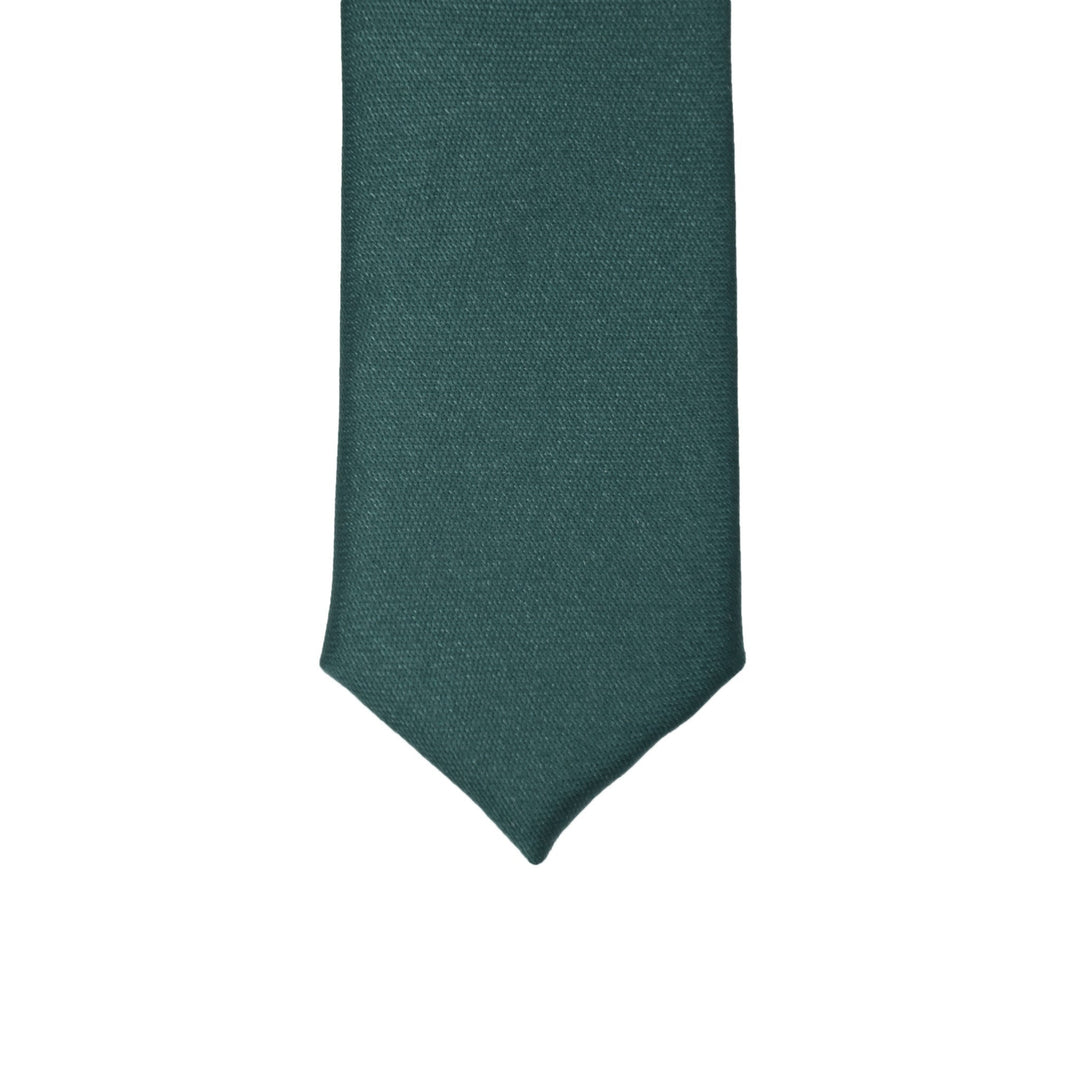 Super Skinny Teal Shiny Slim Tie - FHYINC best men&