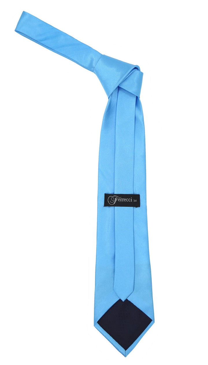 Premium Microfiber Turquoise Necktie - FHYINC best men&
