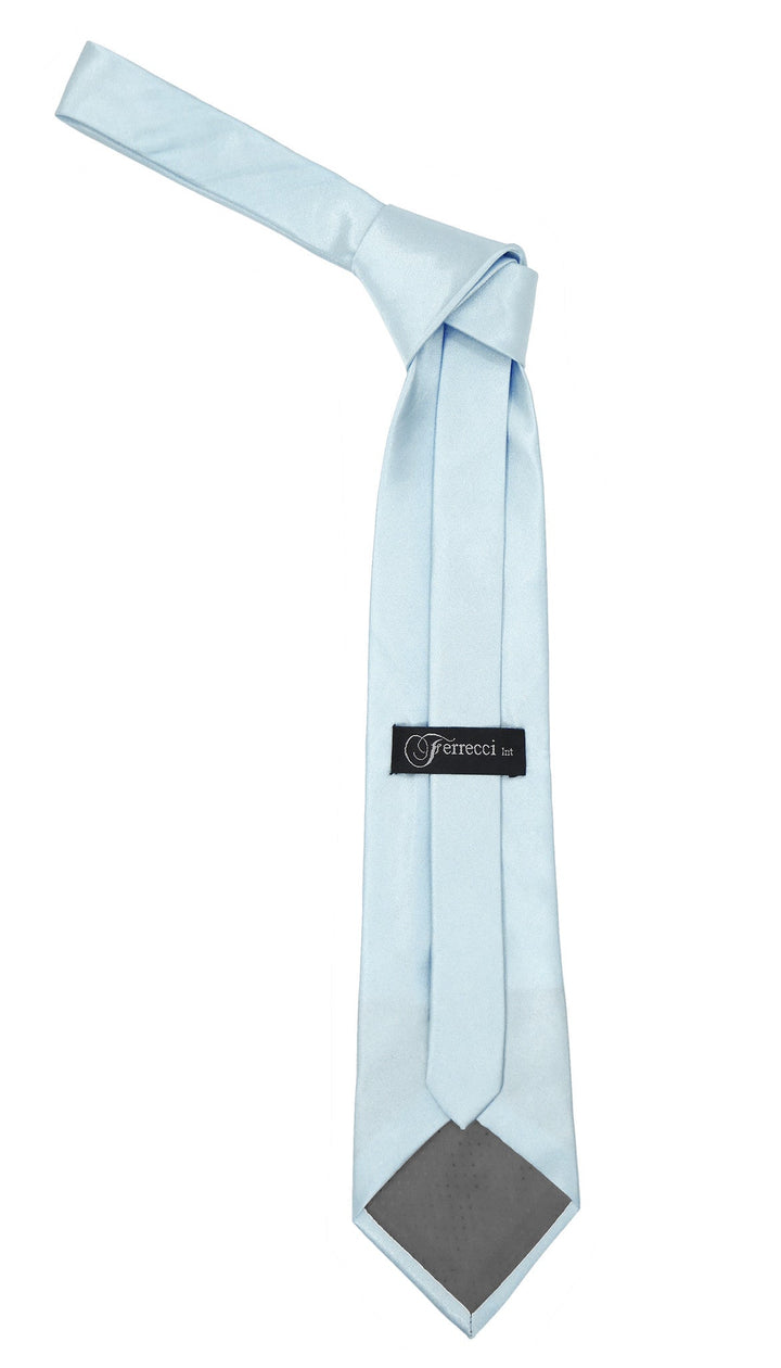 Premium Microfiber Winter Blue Necktie - FHYINC best men&