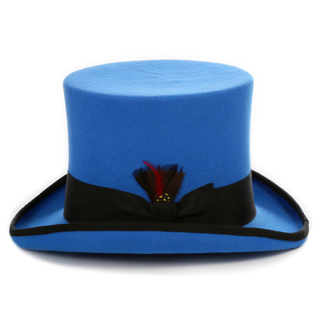 Premium Wool Blue/Black Top Hat - FHYINC best men&