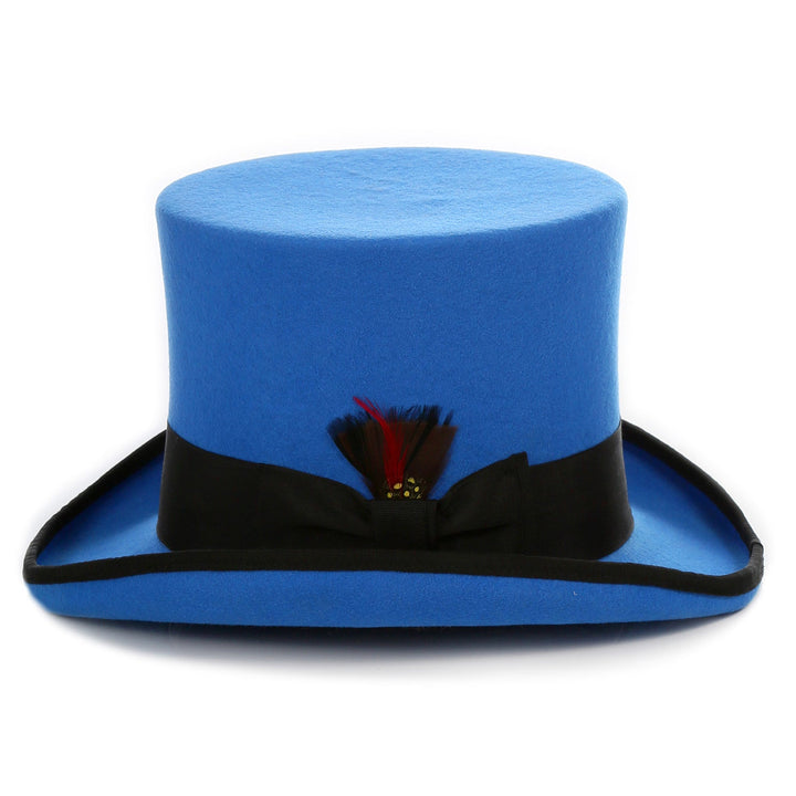 Premium Wool Blue/Black Top Hat - FHYINC best men&
