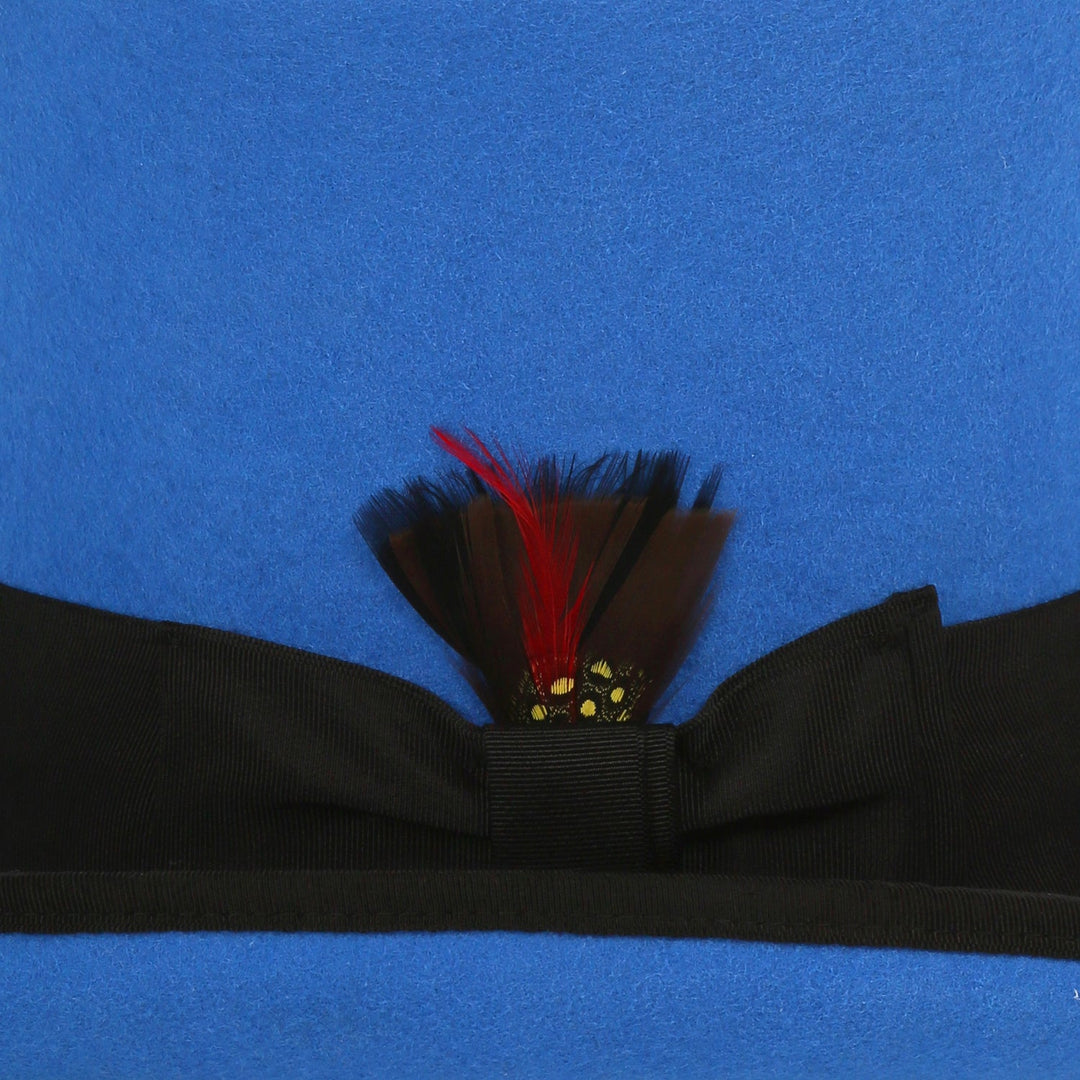Premium Wool Blue/Black Top Hat - FHYINC best men&