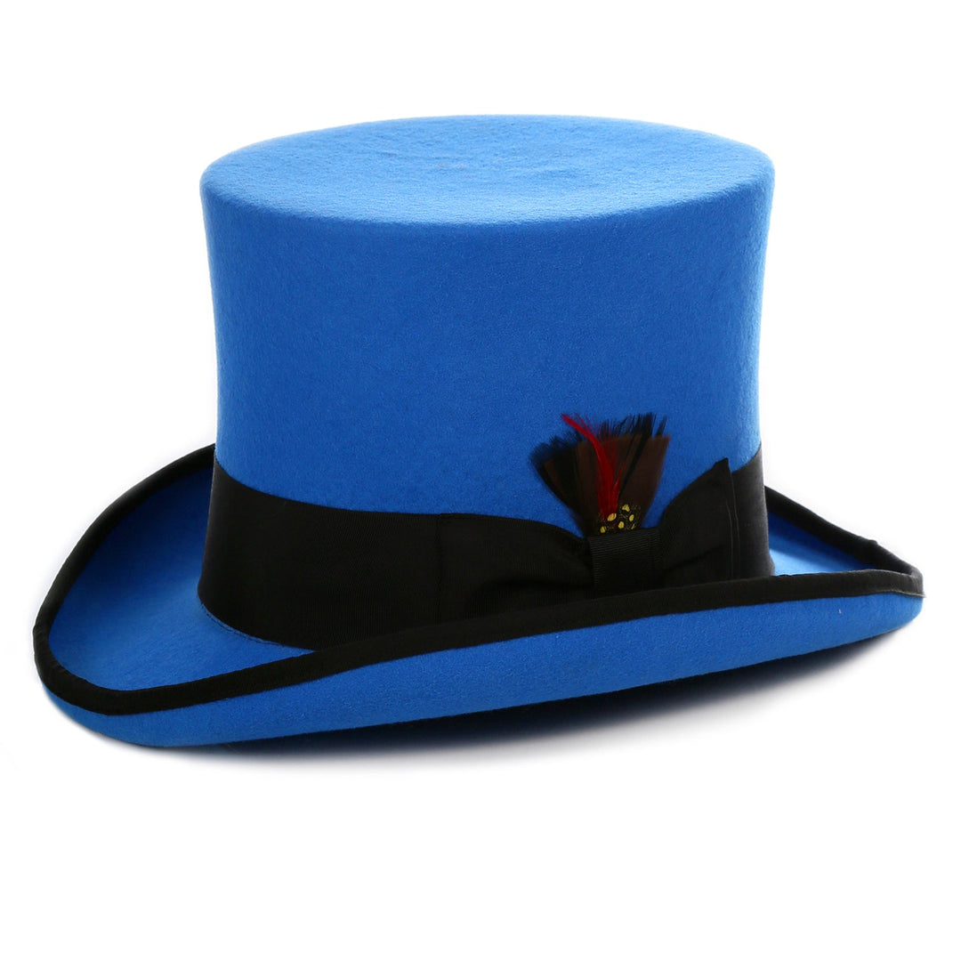 Premium Wool Blue/Black Top Hat Medium Premium Wool Blue/Black Top Hat Medium