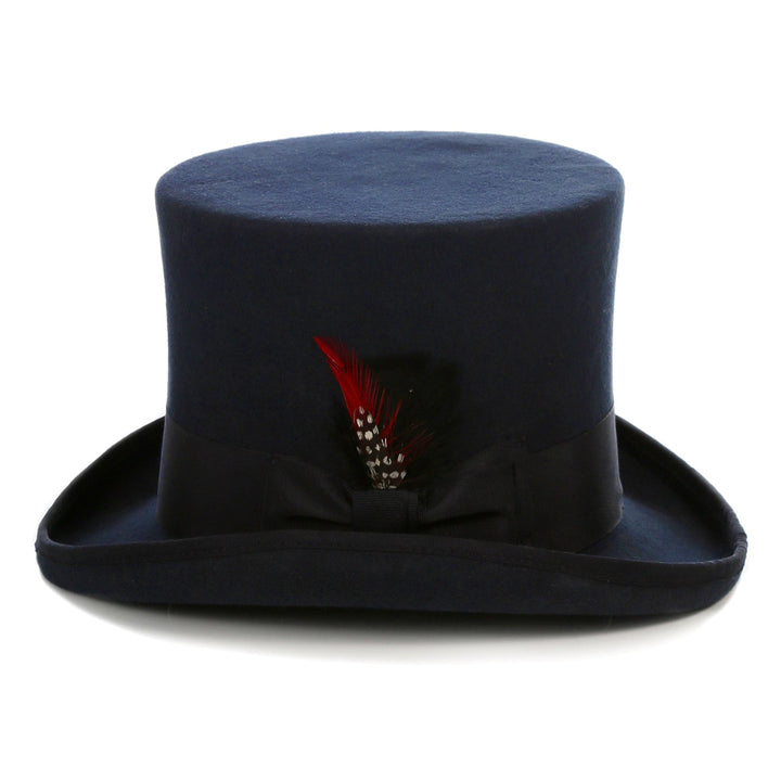 Premium Wool Navy Top Hat - FHYINC best men&