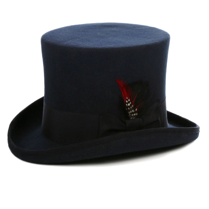 Premium Wool Navy Top Hat - FHYINC best men&